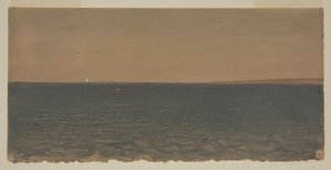 Tekening, Zeegezicht met ijsberg, 1859 door Frederic Edwin Church