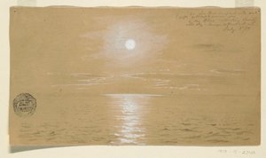 Tekening, Zeegezichten, Newfoundland, 6 juli 1859, 1859 door Frederic Edwin Church