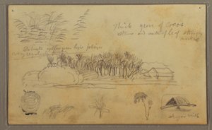 Tekening, Schetsen, Ecuador of Colombia; Verso: Schetsen, Ecuador of Colombia, 1857 door Frederic Edwin Church