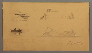Tekening, Schetsen van Labrador, 12 juli 1859 door Frederic Edwin Church