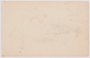 Tekening, Schetsen van wolken en dode berk, juli 1844 door Frederic Edwin Church