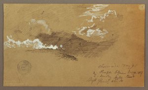 Tekening, Lucht, mei 1865 door Frederic Edwin Church