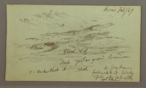 Tekening, Luchtstudie, 1 februari 1869 door Frederic Edwin Church