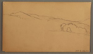 Tekening, Luchtstudie, mogelijk 1873 door Frederic Edwin Church