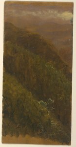 Tekening, Steile helling, juli 1865 door Frederic Edwin Church
