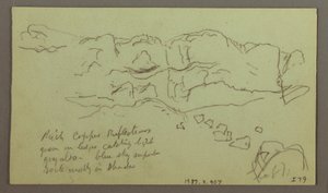 Tekening, Studie van de zijkant van een vallei, 4 mei 1868 door Frederic Edwin Church