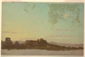 Tekening, Zomerlandschap, 1870-80 door Frederic Edwin Church
