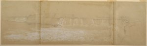 Tekening, De Niagara-watervallen, september of oktober 1856 door Frederic Edwin Church