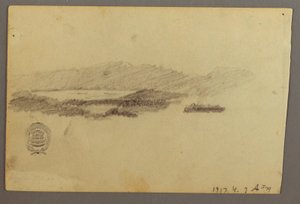 Tekening, Bomen, juli 1844