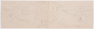 Tekening, Vallei van El Yemen, 20 februari 1868 door Frederic Edwin Church