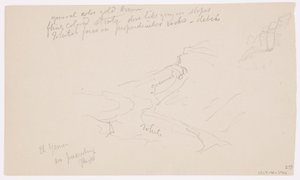 Tekening, Vallei van El Yemen, 20 februari 1868 door Frederic Edwin Church