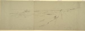 Tekening, Uitzicht vanaf de Akropolis, 1869 door Frederic Edwin Church