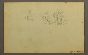 Tekening, Boslandschap, mogelijk 1845 door Frederic Edwin Church