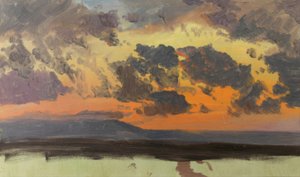 Lucht bij zonsondergang, Jamaica, West-Indische Eilanden door Frederic Edwin Church
