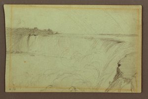 Horseshoe Falls met een Dubbele Regenboog, Niagara River, Canada door Frederic Edwin Church