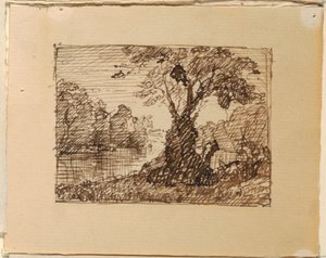Denkbeeldig Rivierlandschap door Frederic Edwin Church