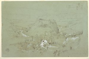Landschap nabij Guaranda, Ecuador door Frederic Edwin Church