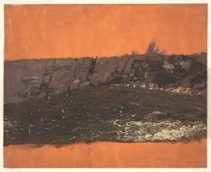 Kust van Maine door Frederic Edwin Church