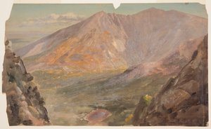 Mt. Katahdin, Grote Bekken vanaf South Turner Mountain door Frederic Edwin Church