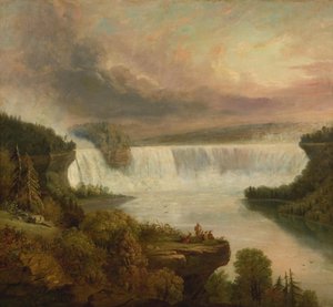 Niagara Falls (Hoefijzerwatervallen) door Frederic Edwin Church
