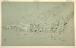 Petra vanuit het zuidwesten door Frederic Edwin Church
