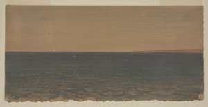Zeegezicht met ijsberg door Frederic Edwin Church
