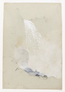 Studie van de Tequendama-watervallen bij Bogotá, Colombia