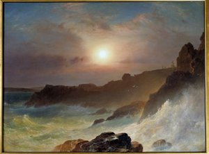 Zonsopgang aan de kust van Maine in de Verenigde Staten in 1863