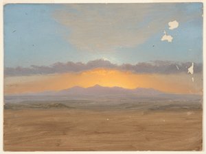 Zonsondergang door Frederic Edwin Church