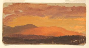 Zonsondergang, Hudson Valley