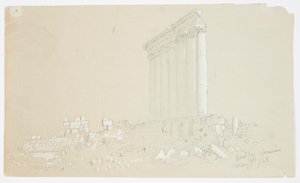 Tempel van Jupiter bij zonsopgang, Baalbek