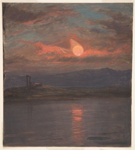 De wagen van de zon fantasie door Frederic Edwin Church