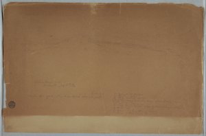 De Chimborazo gezien vanaf Riobamba, Ecuador, 13 juli 1857