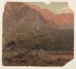 Het Grote Katahdin Basin, Maine door Frederic Edwin Church