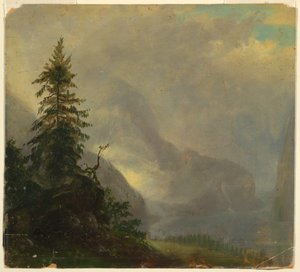 De Königssee, nabij Berchtesgaden, Beieren door Frederic Edwin Church