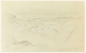 Vallei van El Arabah door Frederic Edwin Church