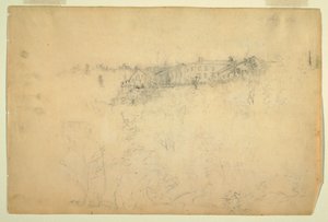 Uitzicht op het Catskill Mountain House door Frederic Edwin Church
