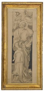St. Mattheüs: Ontwerp voor een glas-in-loodraam
