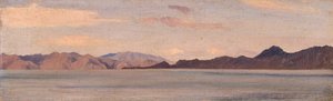 Kust van Klein-Azië gezien vanaf Rhodos, 1867 door Frederic Leighton