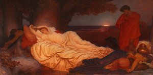 Cymon en Iphigenia, 1884 door Frederic Leighton