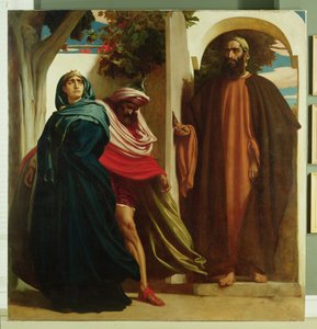 Izebel en Achab Ontmoet door Elia, c.1862-3