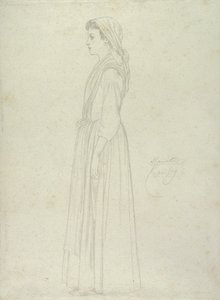 Marietta, Capri, 1859 door Frederic Leighton