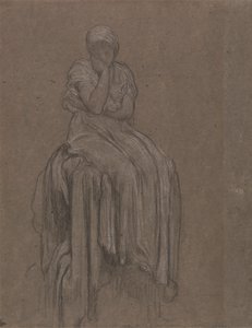 Studie voor Eenzaamheid door Frederic Leighton