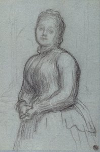 Studie voor het portret van Hannah, Gravin van Rosebery, c.1880 door Frederic Leighton