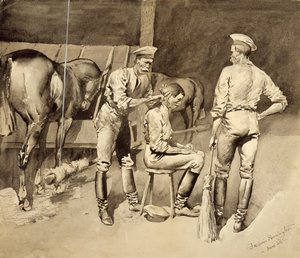 Een Kapsel in een Cavalerie Stal