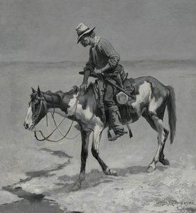 Een Texaanse pony door Frederic Remington