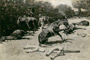 Hoe de paarden stierven voor hun land bij Santiago door Frederic Remington