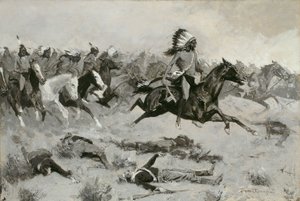 Haastige Rode Lodges passeerden de Lijn door Frederic Remington