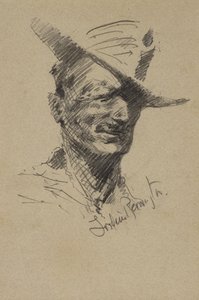 Zelfportret door Frederic Remington