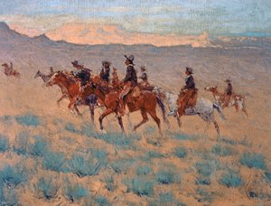 De Cowpunchers door Frederic Remington